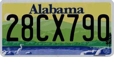 AL license plate 28CX790