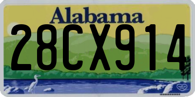 AL license plate 28CX914