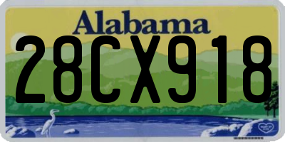 AL license plate 28CX918
