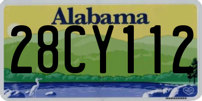 AL license plate 28CY112