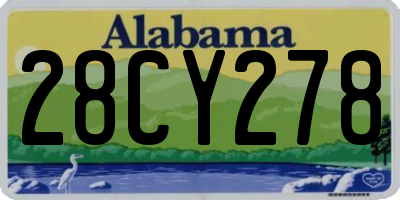 AL license plate 28CY278