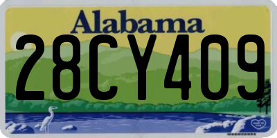 AL license plate 28CY409