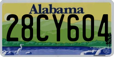 AL license plate 28CY604