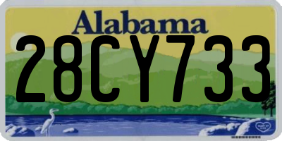 AL license plate 28CY733
