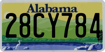 AL license plate 28CY784