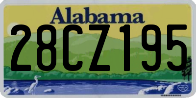 AL license plate 28CZ195