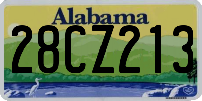 AL license plate 28CZ213