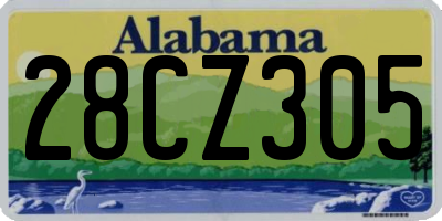 AL license plate 28CZ305