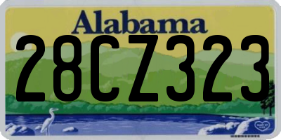 AL license plate 28CZ323