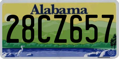 AL license plate 28CZ657