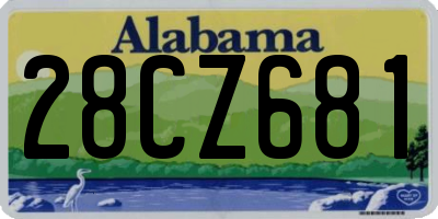 AL license plate 28CZ681