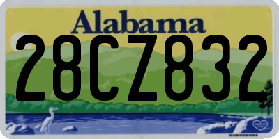 AL license plate 28CZ832