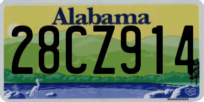AL license plate 28CZ914