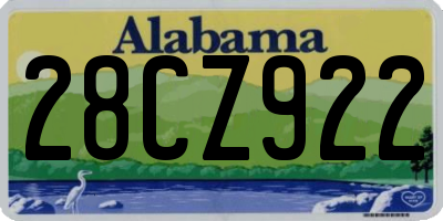 AL license plate 28CZ922
