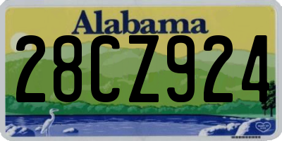AL license plate 28CZ924