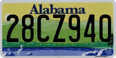 AL license plate 28CZ940