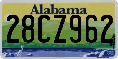 AL license plate 28CZ962