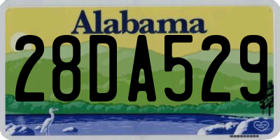 AL license plate 28DA529