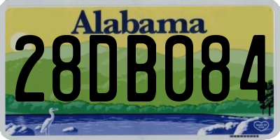 AL license plate 28DB084