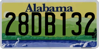 AL license plate 28DB132