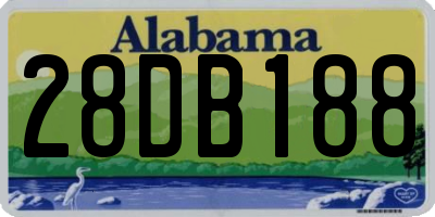 AL license plate 28DB188