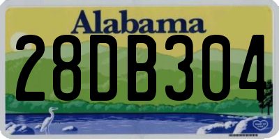 AL license plate 28DB304