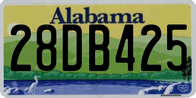 AL license plate 28DB425