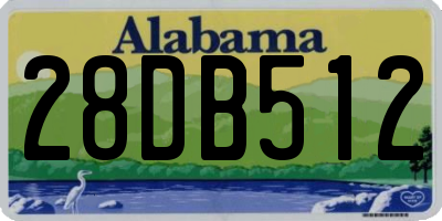 AL license plate 28DB512