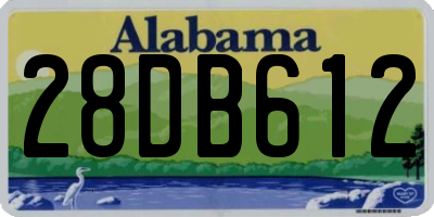 AL license plate 28DB612