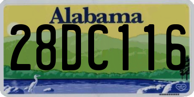 AL license plate 28DC116