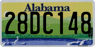 AL license plate 28DC148