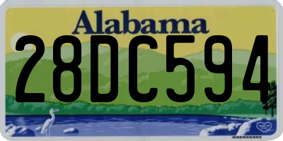 AL license plate 28DC594