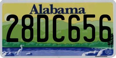AL license plate 28DC656