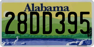 AL license plate 28DD395