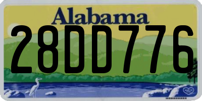 AL license plate 28DD776