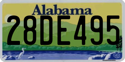 AL license plate 28DE495