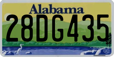 AL license plate 28DG435