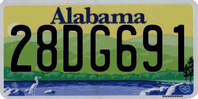 AL license plate 28DG691