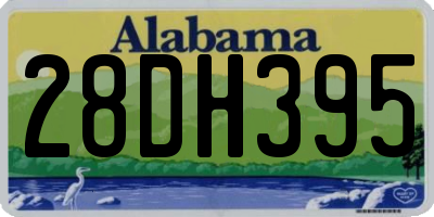 AL license plate 28DH395