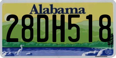 AL license plate 28DH518