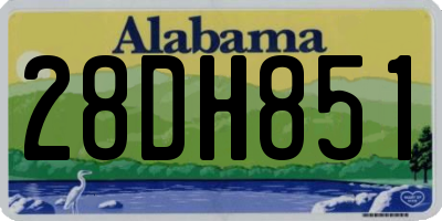 AL license plate 28DH851