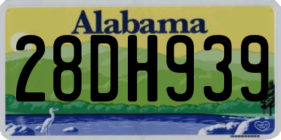 AL license plate 28DH939