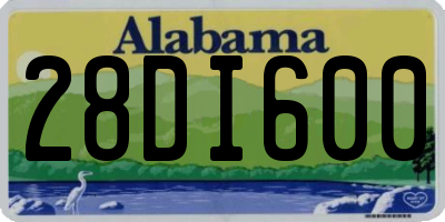 AL license plate 28DI600