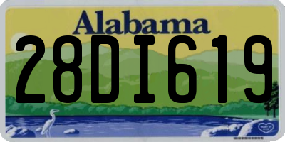 AL license plate 28DI619