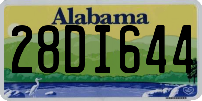 AL license plate 28DI644