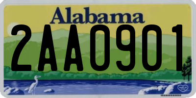 AL license plate 2AA0901