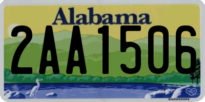 AL license plate 2AA1506