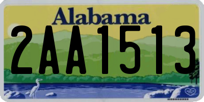 AL license plate 2AA1513