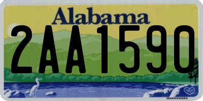 AL license plate 2AA1590