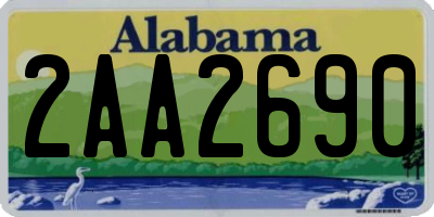 AL license plate 2AA2690